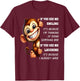 Monkey If You See Me Smiling It's Because I'm Thinking T-Shirt - T-Shirt | Maroon