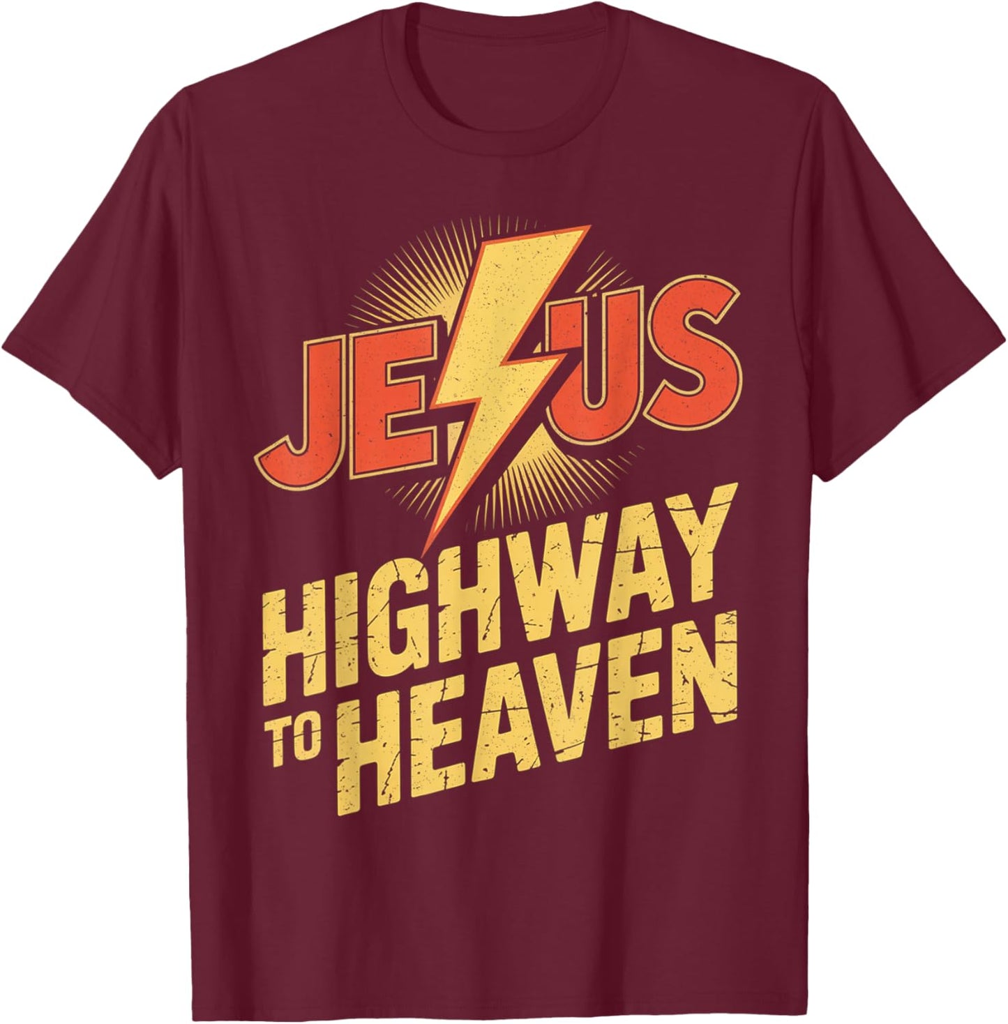 Superhero Jesus Christian T-Shirt - T-Shirt | Maroon