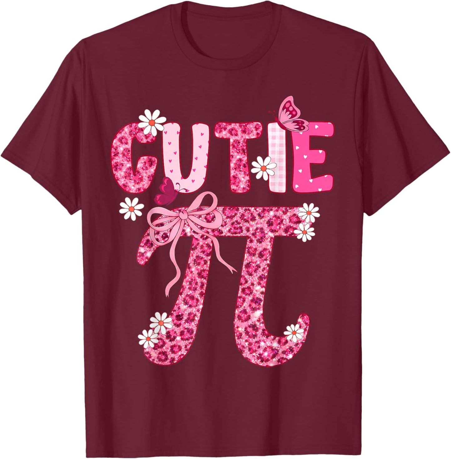 Cutie Pi Day Women Kids Men Toddler Math Teacher Student T-Shirt - T-Shirt | Maroon