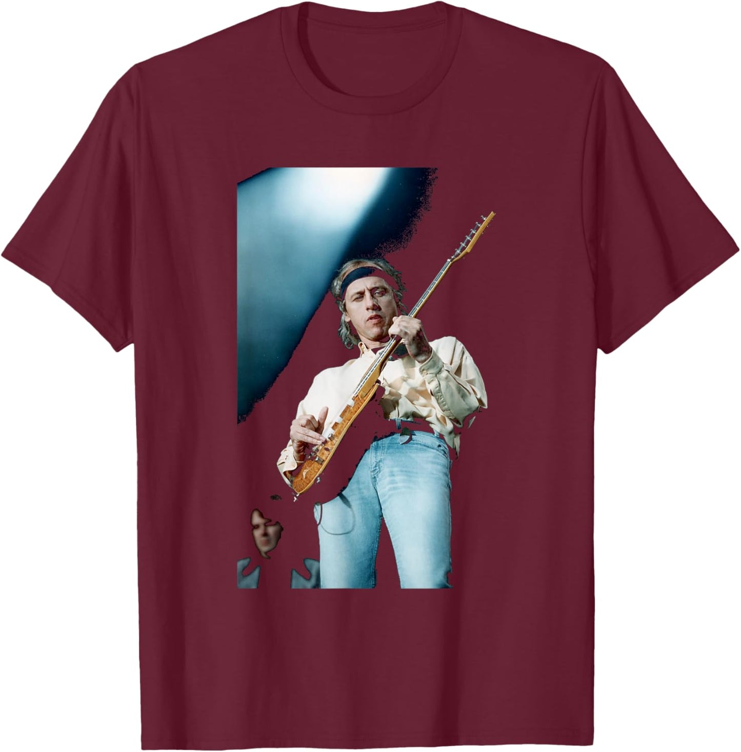 Mark Knopfler Dire Straits Brothers in Arms 1992 T-Shirt - T-Shirt | Maroon