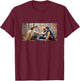 Stranger Things Season 5 Dustin Mike Will & Lucas in Forest T-Shirt - T-Shirt | Maroon