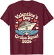 Cute Valentines Day Cruise 2026 Matching Cruise for Couples T-Shirt - T-Shirt | Maroon