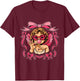 Retro 67 Cupid Angel Bubblegum Pink Aesthetic Valentine T-Shirt - T-Shirt | Maroon