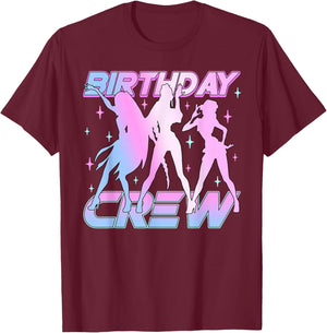 Birthday Crew Birthday Girl Loving Kpop Family Matching T-Shirt - T-Shirt | Maroon
