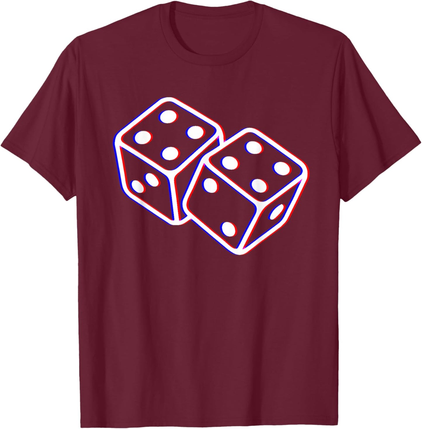 Funny 67 Meme Dice Lover Game Six Seven Gen Alpha Slang T-Shirt - T-Shirt | Maroon