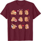 Super Cute Capybaras Girlie Capybara T-Shirt - T-Shirt | Maroon
