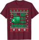 Funny Excel Spreadsheets Christmas Sweater Lover Accountant T-Shirt - T-Shirt | Maroon
