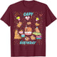 Capy Birthday T-Shirt - T-Shirt | Maroon