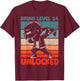 Bruh Level 14 Unlocked 14 Year Old 14th Birthday Dabbing Boy T-Shirt - T-Shirt | Maroon