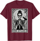 Hair Stylist Tarot Card Skeleton Cosmetology Hairdresser Spa T-Shirt - T-Shirt | Maroon