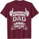 This is What an Amazing Dad Looks Like Birthday Father's Day T-Shirt - T-Shirt | Maroon