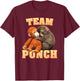 Punch Monkey Team Punch T-Shirt - T-Shirt | Maroon