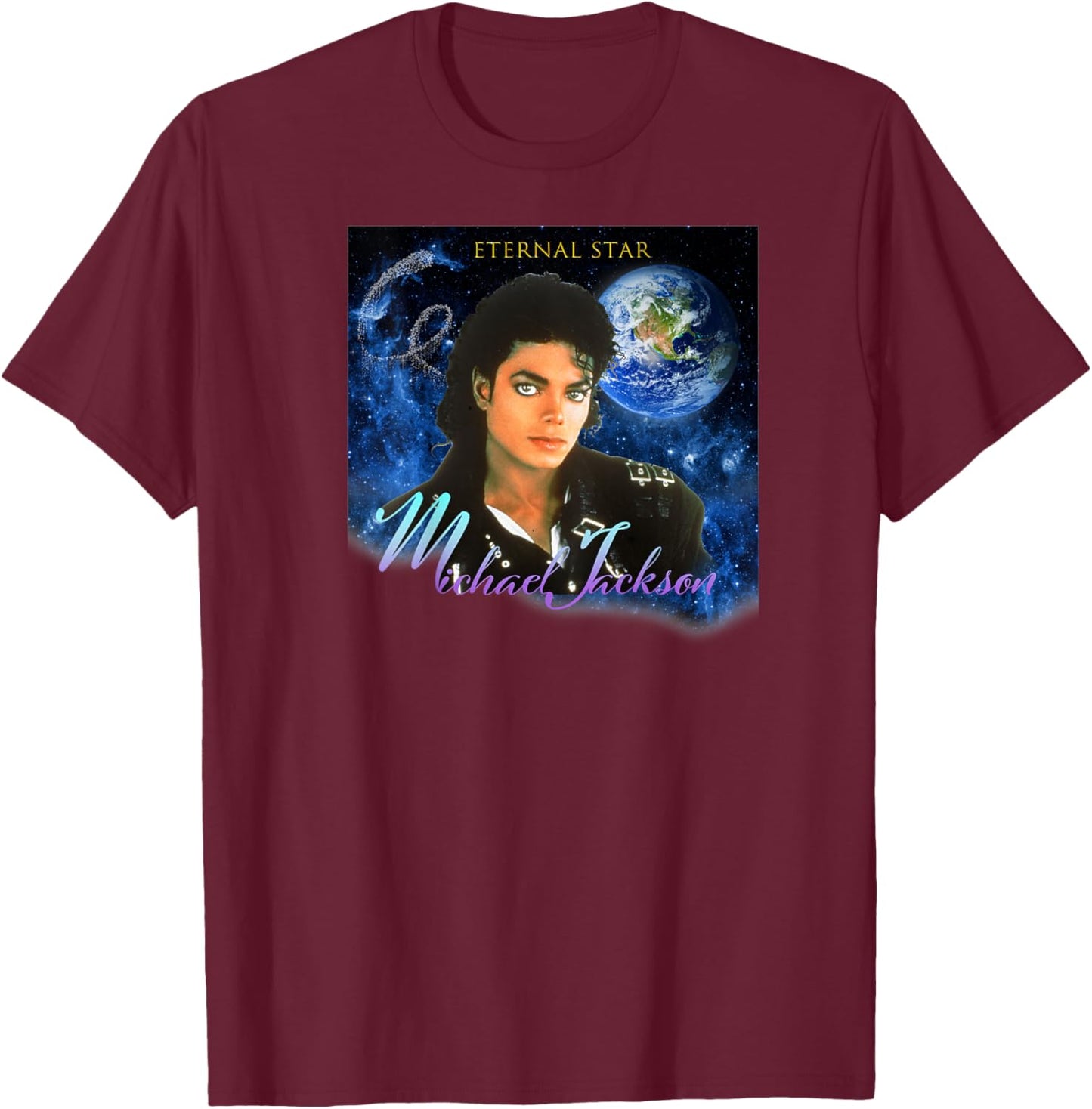 Michael Jackson 702 Back Printed T-Shirt - T-Shirt | Maroon
