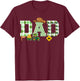Farm Tractor Dad 1st Birthday Farmer T-Shirt - T-Shirt | Maroon