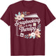 Funny Scrapbooking is My Therapy T-Shirt - T-Shirt | Maroon