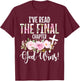 I've Read The Final Chapter God Wins Christian Faith Cross T-Shirt - T-Shirt | Maroon