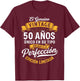 Vintage 50th Birthday Men Funny 50 Birthday Spanish T-Shirt - T-Shirt | Maroon