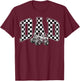 Dad Retro Monster Truck Family Crew Birthday Matching T-Shirt - T-Shirt | Maroon