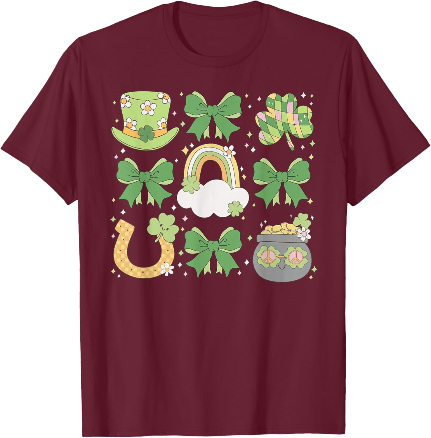 Western Howdy Lucky T-Shirt - T-Shirt | Maroon