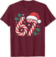 Christmas Candy Cane 67 Meme Funny Boys Girls T-Shirt - T-Shirt | Maroon
