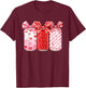 Soda Valentines Day Cute Retro Beverage Men Women Kids T-Shirt - T-Shirt | Maroon