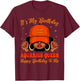 Aquarius Girl Black Woman with Cap It's My Birthday Queen T-Shirt - T-Shirt | Maroon
