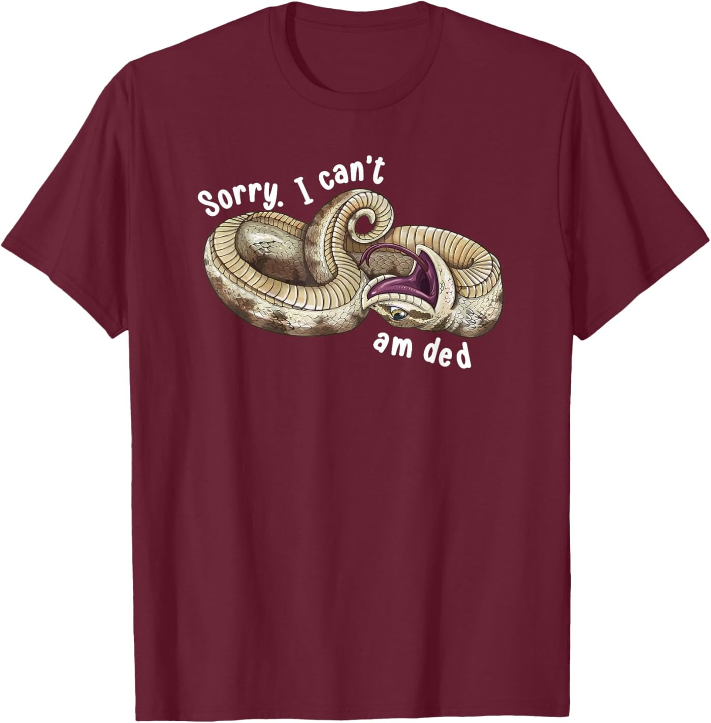 Funny Hognose Snake Owner Hognose Snake Lover T-Shirt - T-Shirt | Maroon