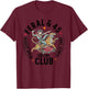 Feral & 45 Social Club Since 1981 T-Shirt - T-Shirt | Maroon