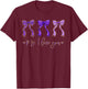 PS I Love You Day Valentine's Day Purple Heart Women Men Kid T-Shirt - T-Shirt | Maroon