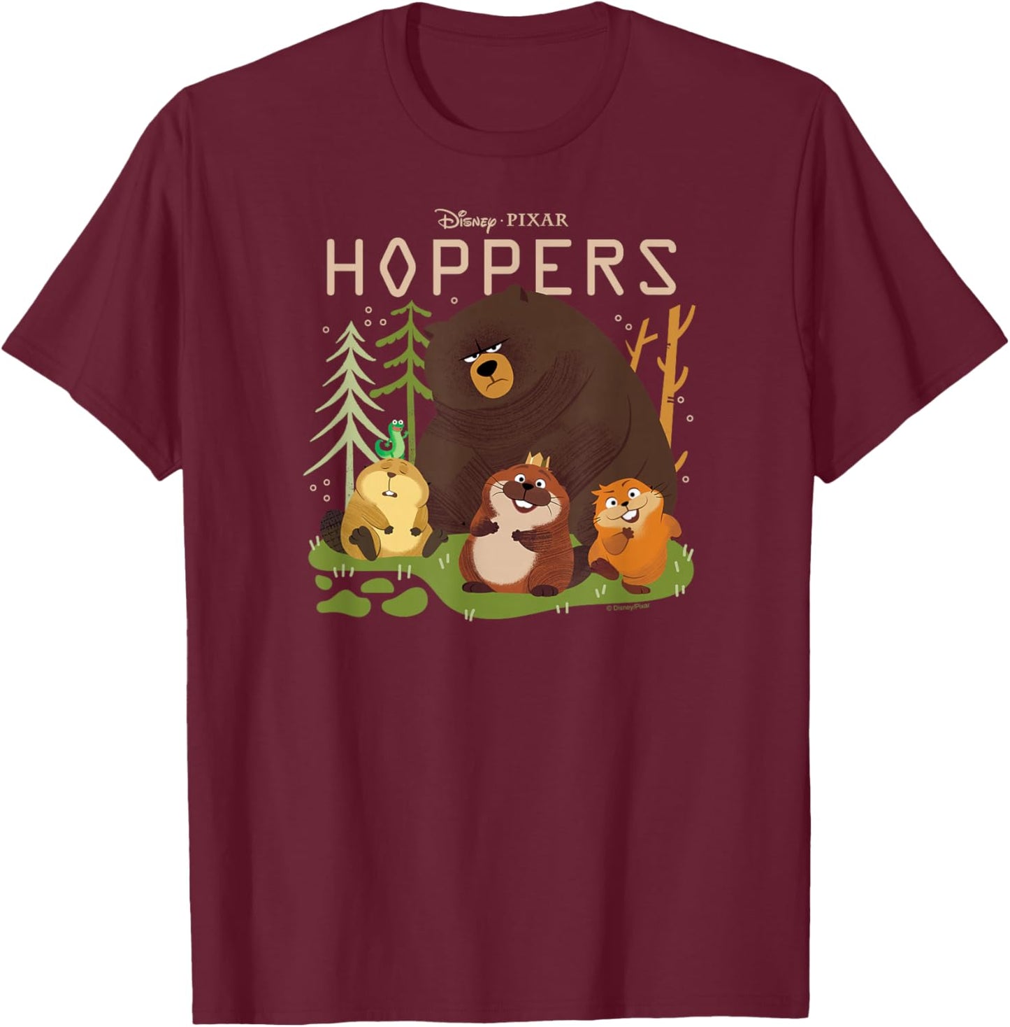 Hoppers - Group Logo T-Shirt - T-Shirt | Maroon