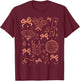 Vintage Disco Ball Aesthetic Coquette Bow Party T-Shirt - T-Shirt | Maroon