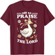 Off to Praise The Lord Cute Christian Goose T-Shirt - T-Shirt | Maroon