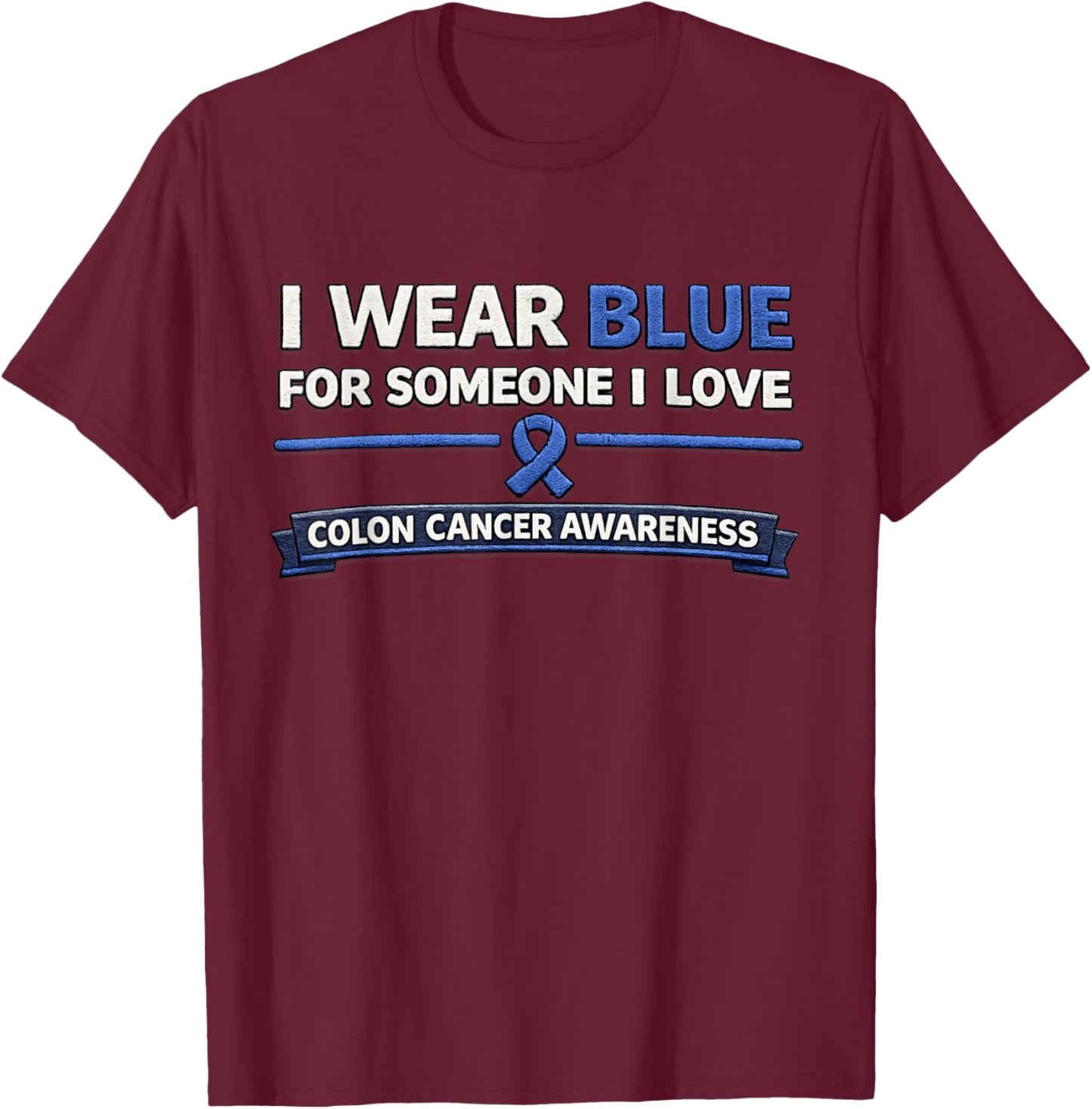 Heart Ribbon T-Shirt - T-Shirt | Maroon