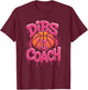 Dibs On The Coach, Coach and Basketball Player T-Shirt - T-Shirt | Maroon