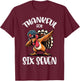 Thankful for Six Seven 6 7 Meme 67 Thanksgiving Turkey Boys T-Shirt - T-Shirt | Maroon