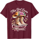 This Girl Loves Country Music Western Cowgirl T-Shirt - T-Shirt | Maroon