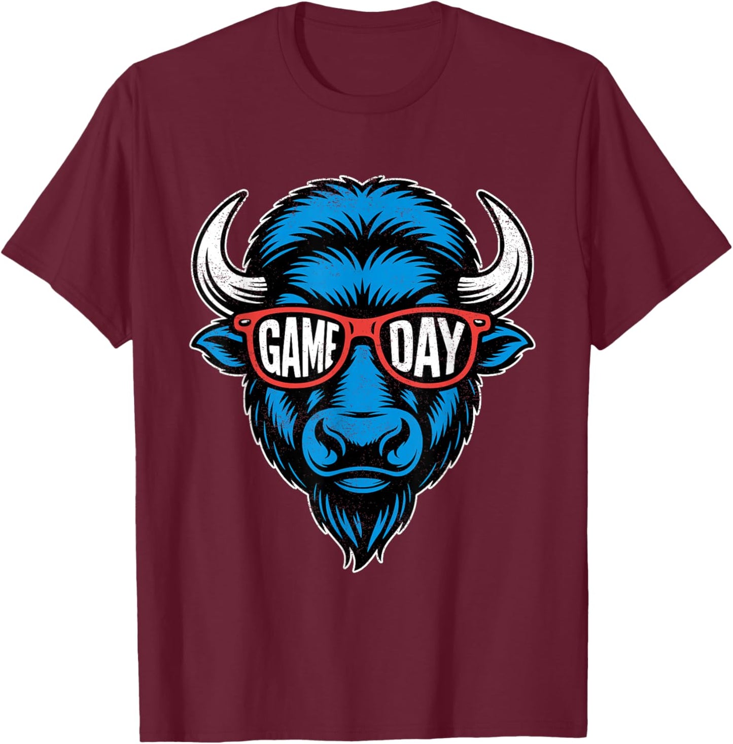 Game Day Buffalo T-Shirt - T-Shirt | Maroon