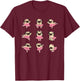 Funny Pug Ballet Ballerina Dance Costume T-Shirt - T-Shirt | Maroon