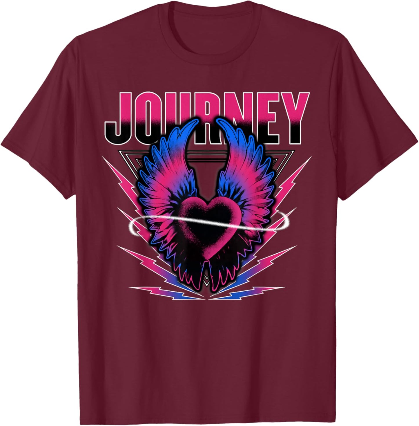 Journey Neon Infinity T-Shirt - T-Shirt | Maroon