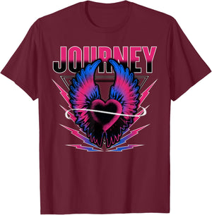 Journey Neon Infinity T-Shirt - T-Shirt | Maroon