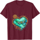 Women's Dragonfly Peace Meditation Soul Whisper Words of A Wisdom V-Neck T-Shirt - T-Shirt | Maroon