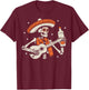 Mexican Skeleton Sombrero Guitar T-Shirt - T-Shirt | Maroon