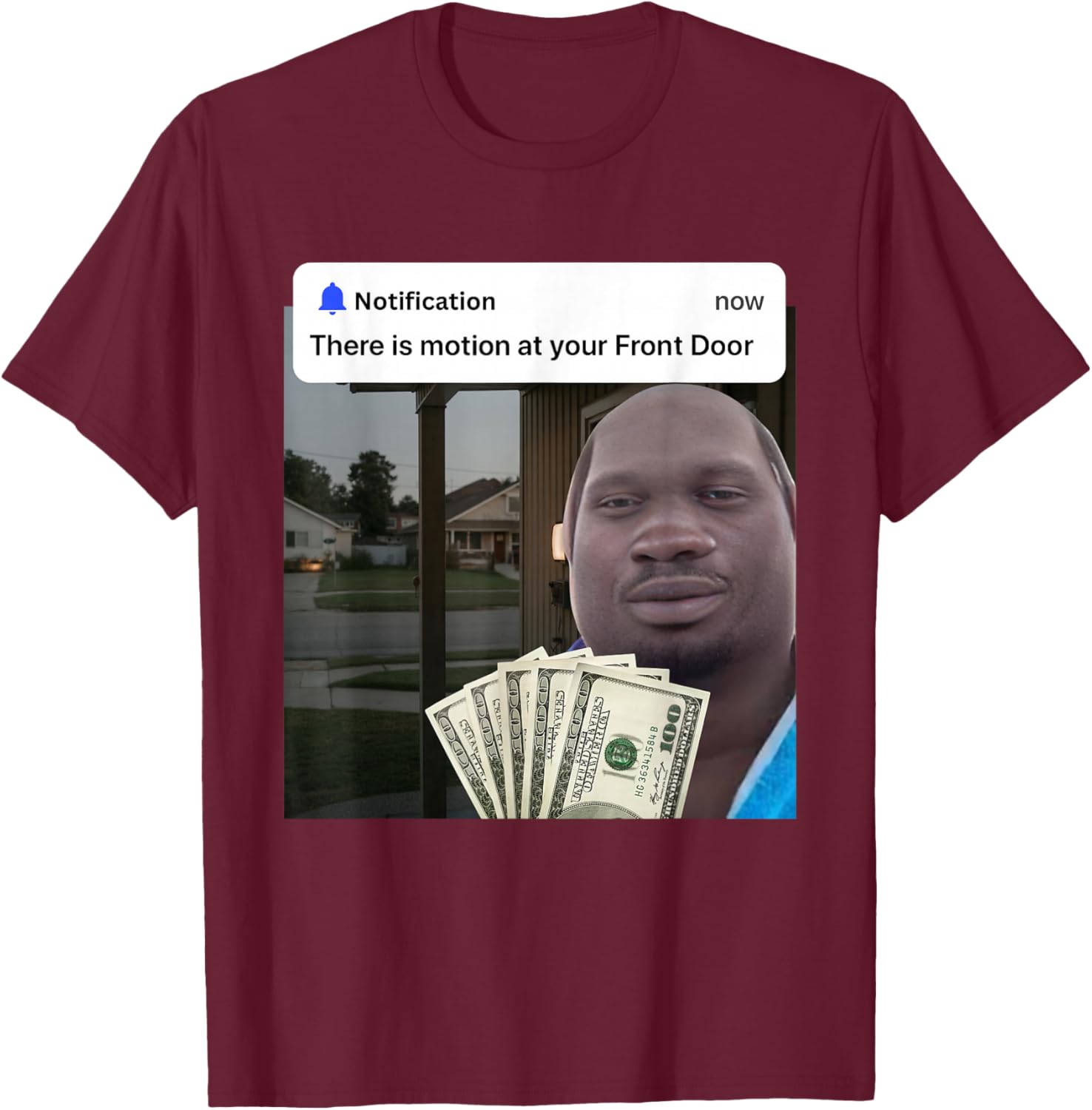 Dequavious Pork Funny Memes Internet Memes Brainrot Memes T-Shirt - T-Shirt | Maroon