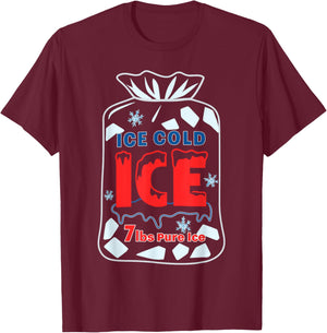 Bag of Ice Halloween Costume T-Shirt - T-Shirt | Maroon