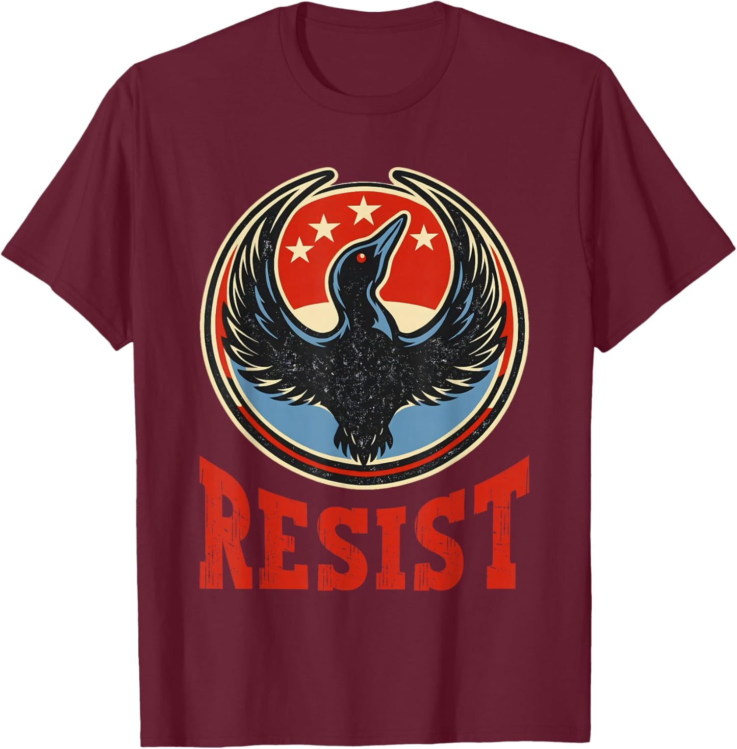 Resist Minnesota Rebel New State Flag Men Women T-Shirt - T-Shirt | Maroon