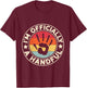 I'm Officially A Handful Five Cute 5th Birthday Turning 5 T-Shirt - T-Shirt | Maroon