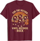 Retro Vinyl Record Pun Rock Music Lover Funny Rock Band T-Shirt - T-Shirt | Maroon