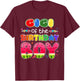 Gigi of The Birthday Boy Melon Family Matching Funny T-Shirt - T-Shirt | Maroon