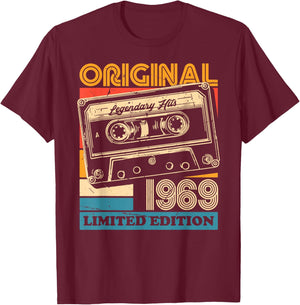 56th Birthday Retro Vintage 1969 Men Women T-Shirt - T-Shirt | Maroon