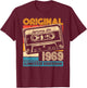 56th Birthday Retro Vintage 1969 Men Women T-Shirt - T-Shirt | Maroon